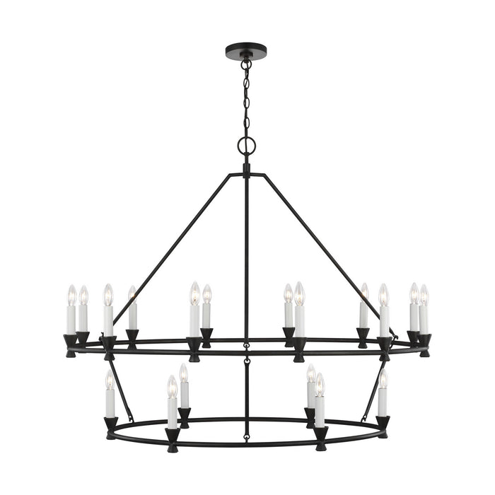 Visual Comfort Studio CC11818AI 18 Light Chandelier, Aged Iron