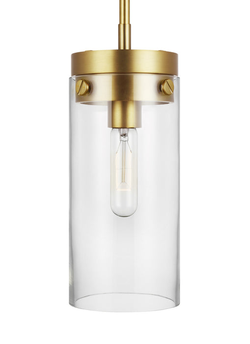 Visual Comfort Studio CP1001BBS One Light Pendant, Burnished Brass