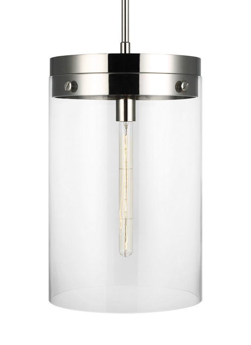 Visual Comfort Studio CP1011PN One Light Pendant, Polished Nickel