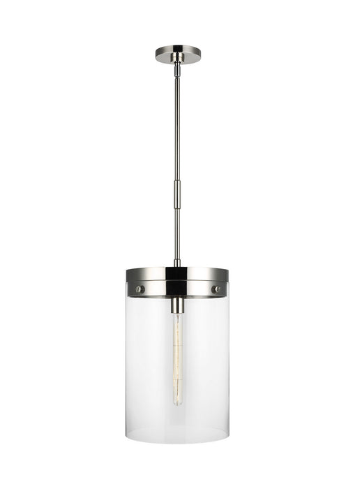 Visual Comfort Studio CP1011PN One Light Pendant, Polished Nickel