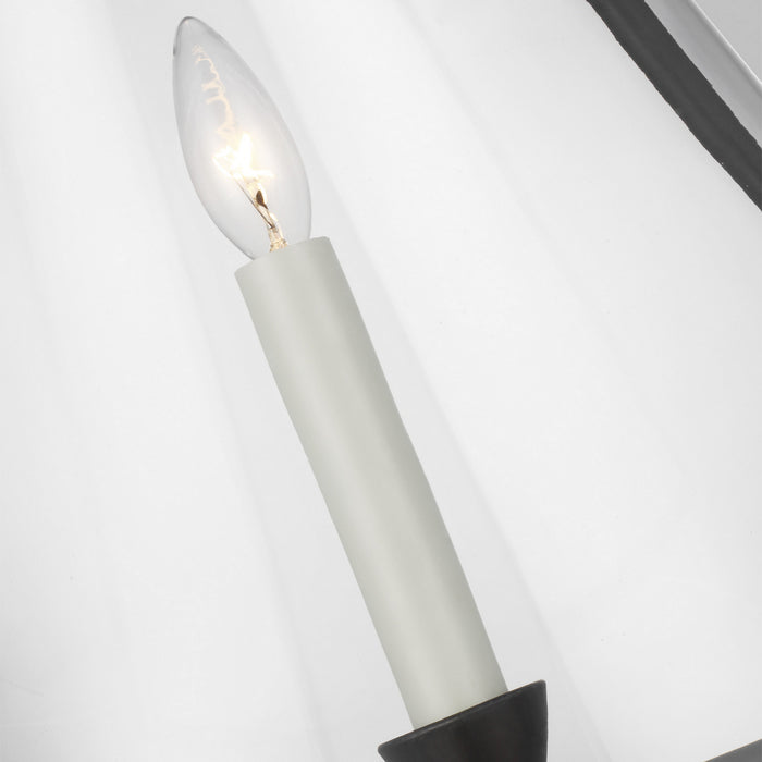 Visual Comfort Studio CP1091AI One Light Pendant, Aged Iron