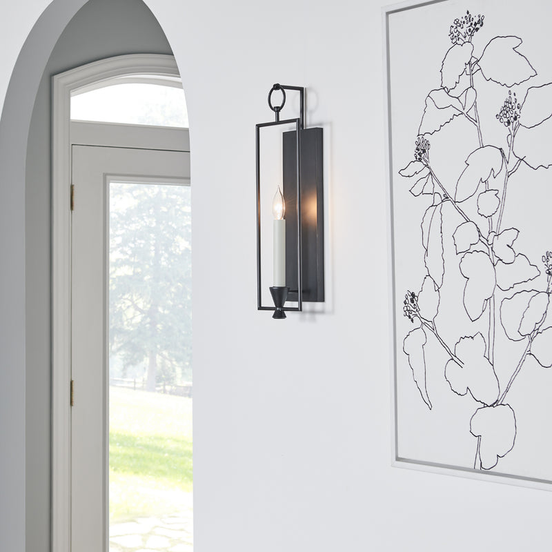 Visual Comfort Studio CW1021AI One Light Wall Sconce, Aged Iron