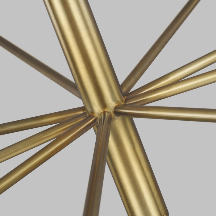 Visual Comfort Studio EC10015BBS 15 Light Chandelier, Burnished Brass