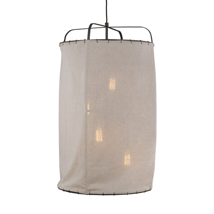 Visual Comfort Studio EP1124AI Four Light Pendant, Aged Iron