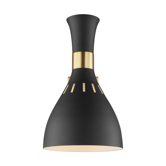 Visual Comfort Studio EW1061MBK One Light Wall Sconce, Midnight Black