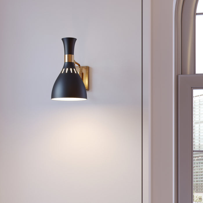 Visual Comfort Studio EW1061MBK One Light Wall Sconce, Midnight Black