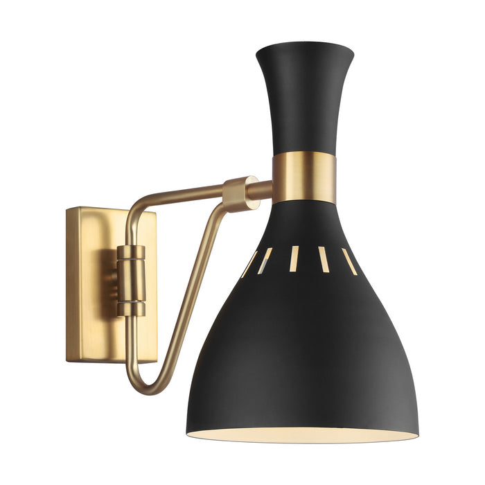 Visual Comfort Studio EW1061MBK One Light Wall Sconce, Midnight Black