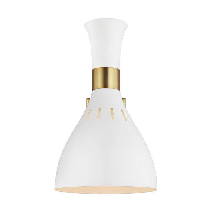 Visual Comfort Studio EW1061MWT One Light Wall Sconce, Matte White