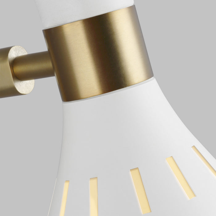 Visual Comfort Studio EW1061MWT One Light Wall Sconce, Matte White