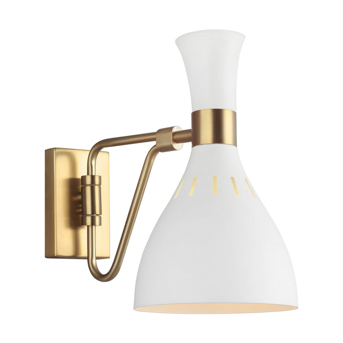 Visual Comfort Studio EW1061MWT One Light Wall Sconce, Matte White