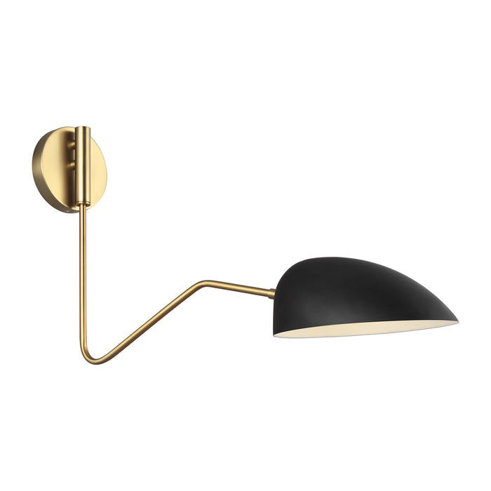 Visual Comfort Studio EW1071MBK One Light Wall Sconce, Midnight Black