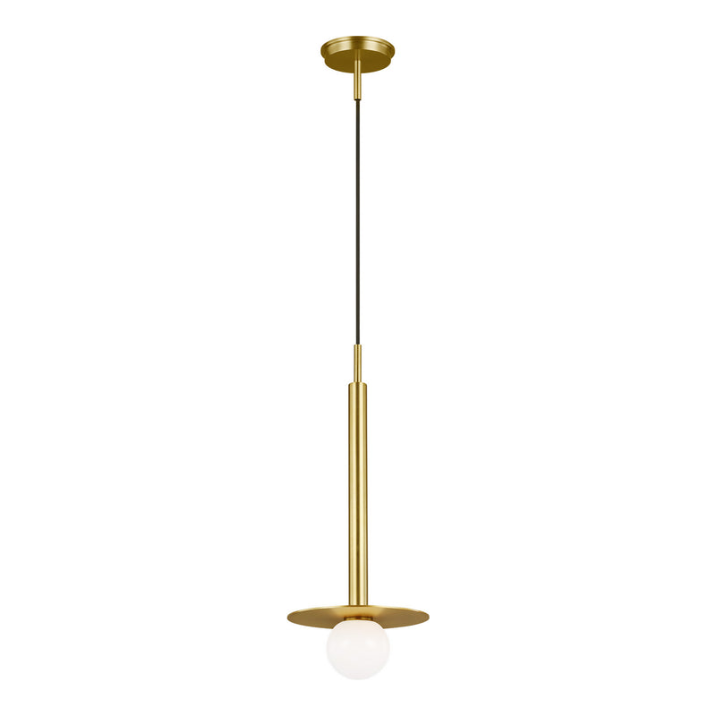 Visual Comfort Studio KP1001BBS One Light Pendant, Burnished Brass