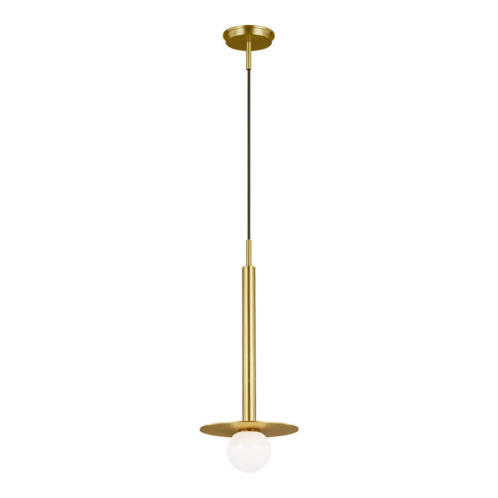 Visual Comfort Studio KP1001BBS One Light Pendant, Burnished Brass