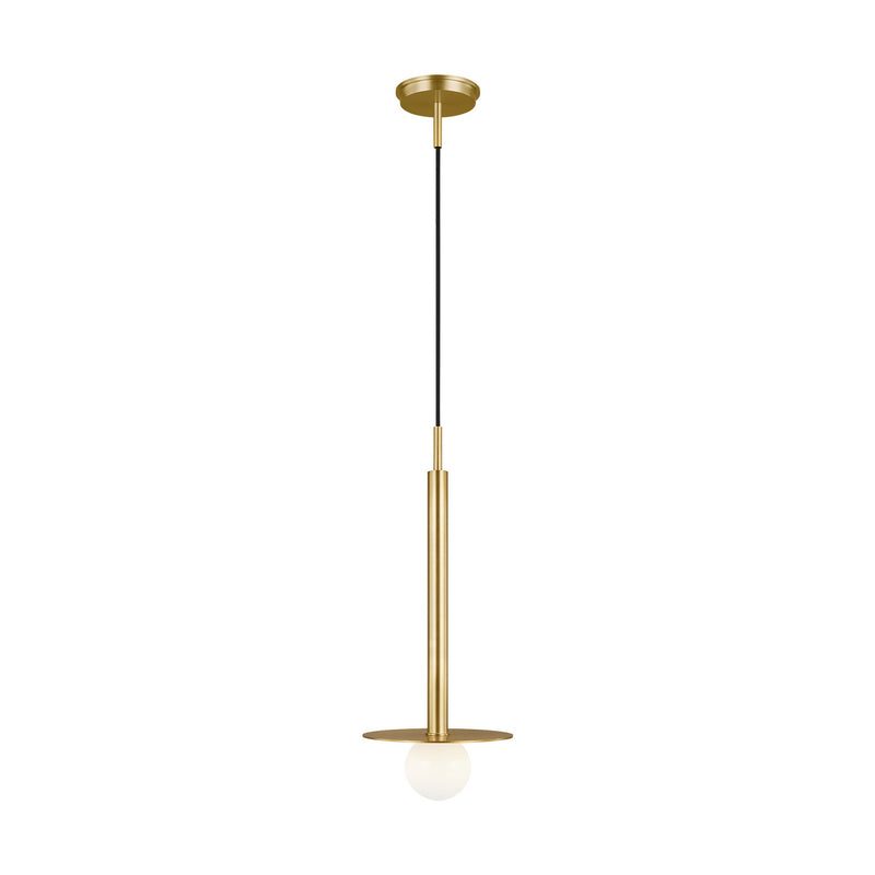 Visual Comfort Studio KP1001BBS One Light Pendant, Burnished Brass
