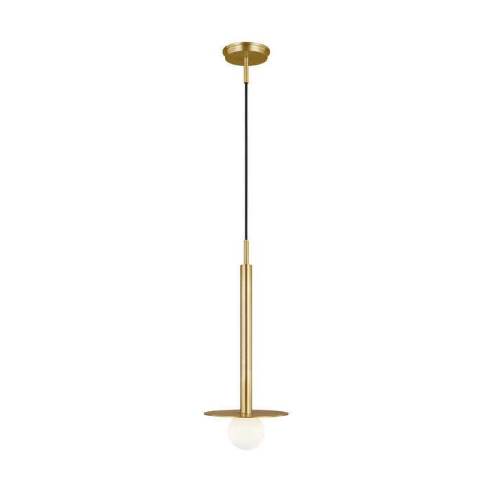 Visual Comfort Studio KP1001BBS One Light Pendant, Burnished Brass
