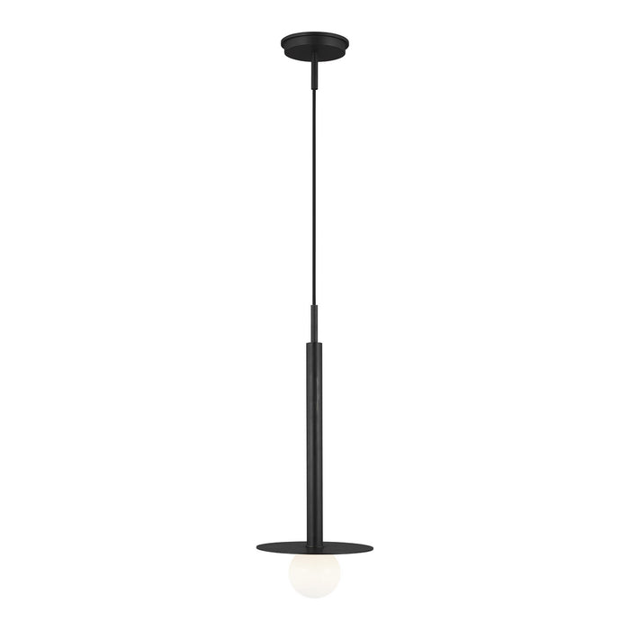 Visual Comfort Studio KP1001MBK One Light Pendant, Midnight Black