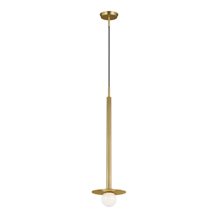 Visual Comfort Studio KP1011BBS One Light Pendant, Burnished Brass