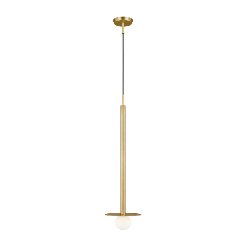 Visual Comfort Studio KP1011BBS One Light Pendant, Burnished Brass
