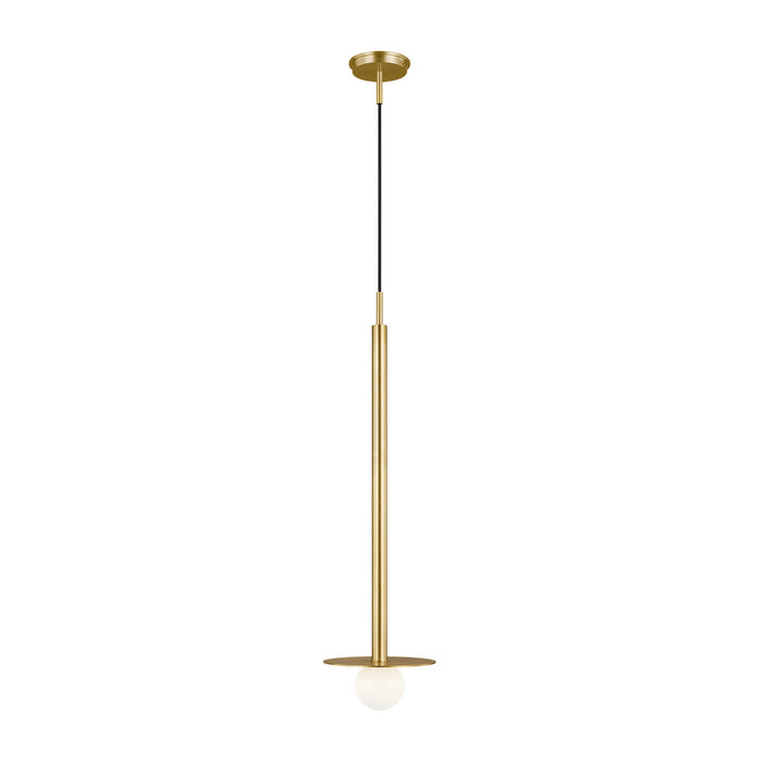 Visual Comfort Studio KP1011BBS One Light Pendant, Burnished Brass