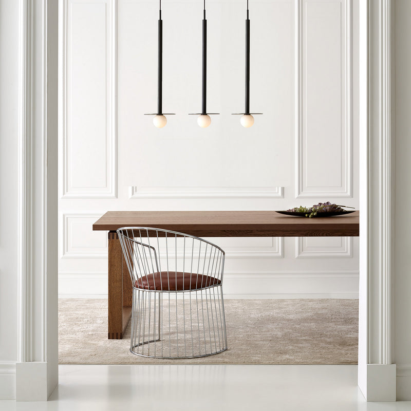 Visual Comfort Studio KP1011MBK One Light Pendant, Midnight Black