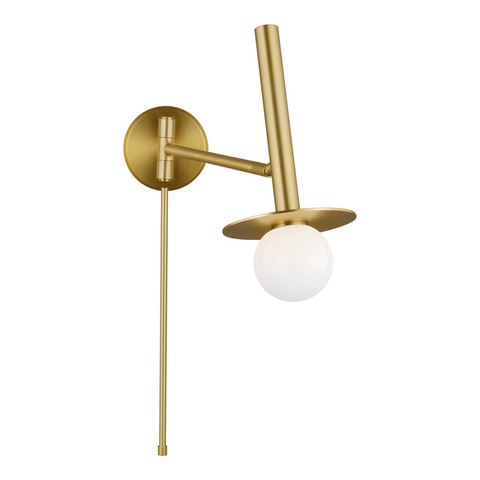 Visual Comfort Studio KW1021BBS One Light Wall Sconce, Burnished Brass