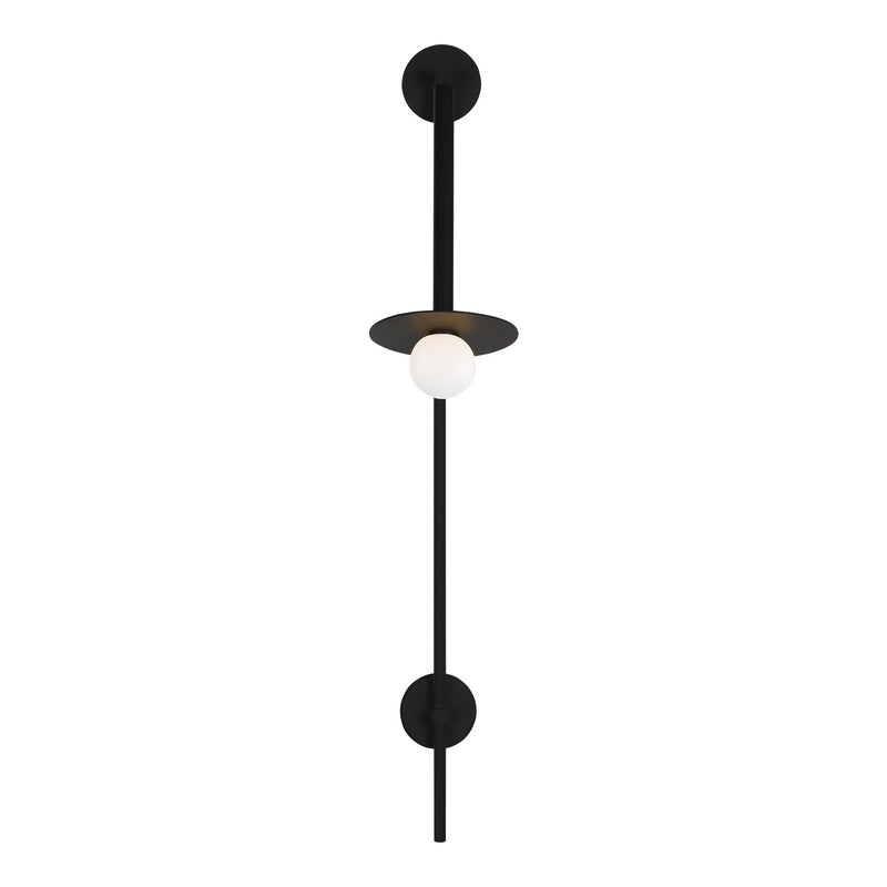 Visual Comfort Studio KW1031MBK One Light Wall Sconce, Midnight Black