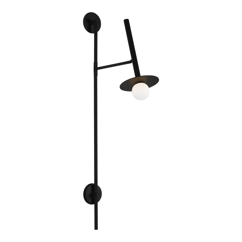 Visual Comfort Studio KW1031MBK One Light Wall Sconce, Midnight Black