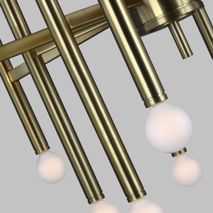 Visual Comfort Studio TC10624BBS 24 Light Chandelier, Burnished Brass