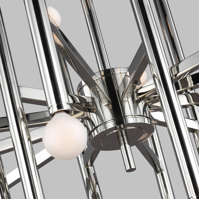 Visual Comfort Studio TC10624PN 24 Light Chandelier, Polished Nickel