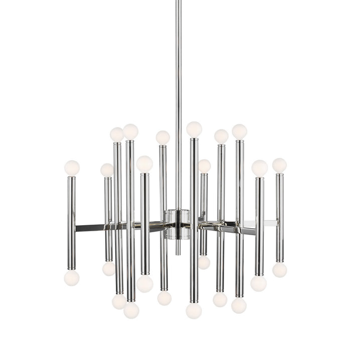 Visual Comfort Studio TC10624PN 24 Light Chandelier, Polished Nickel