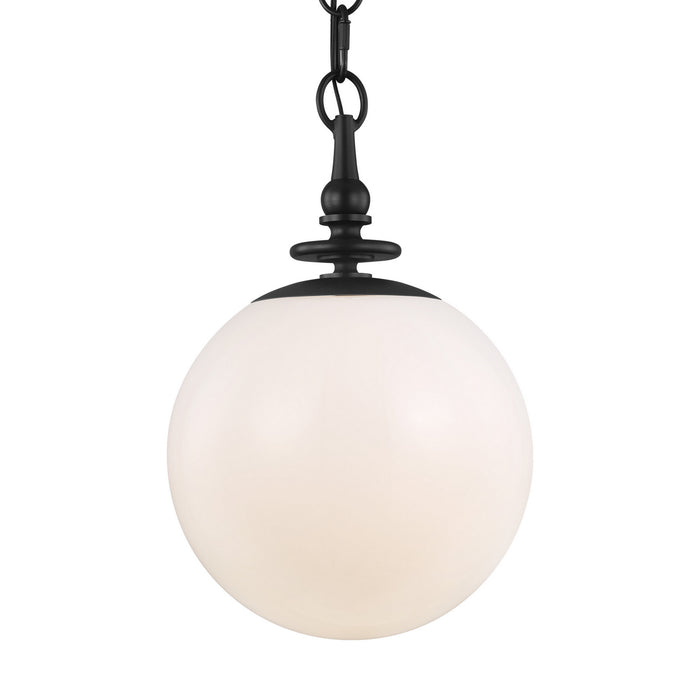 Visual Comfort Studio TP1031AI One Light Pendant, Aged Iron
