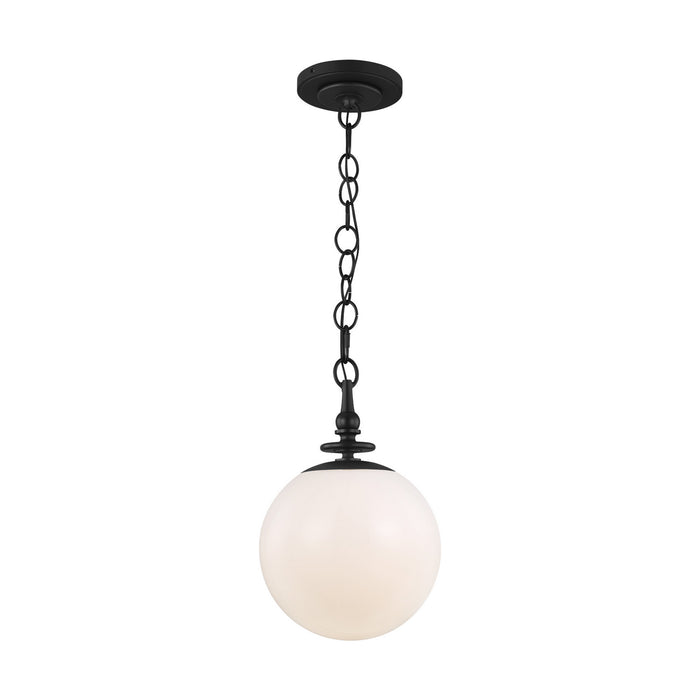 Visual Comfort Studio TP1031AI One Light Pendant, Aged Iron