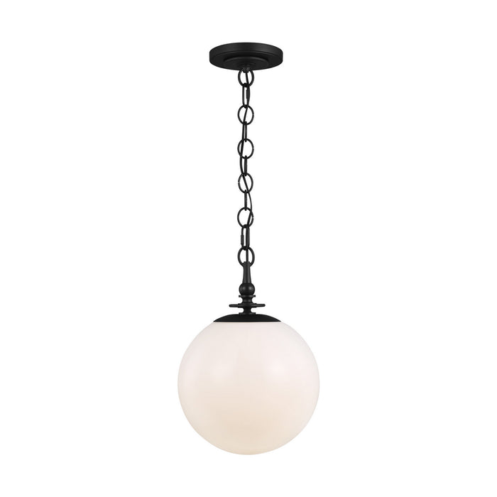 Visual Comfort Studio TP1041AI One Light Pendant, Aged Iron