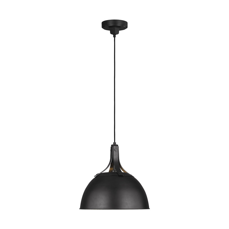 Visual Comfort Studio TP1061AI One Light Pendant, Aged Iron