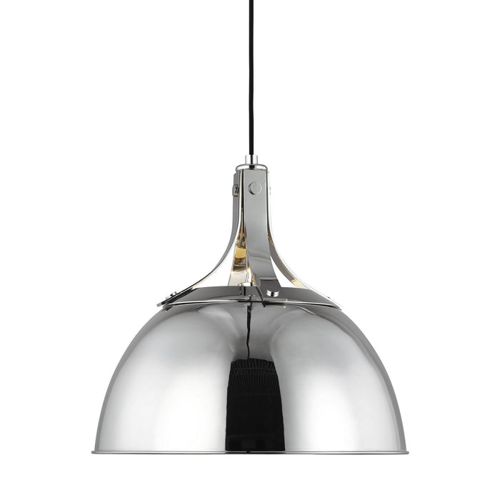 Visual Comfort Studio TP1061PN One Light Pendant, Polished Nickel