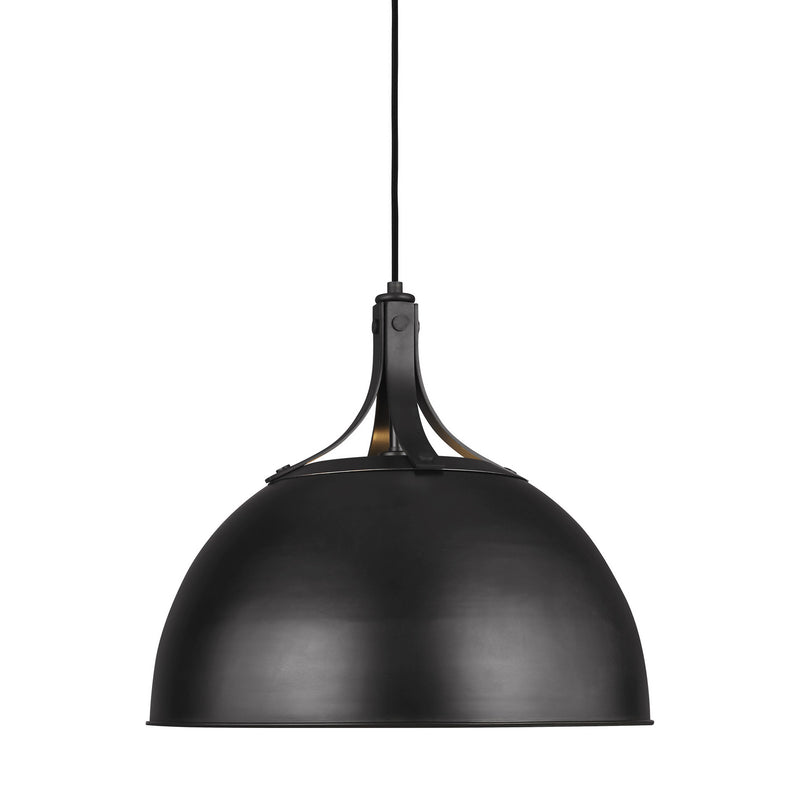 Visual Comfort Studio TP1071AI One Light Pendant, Aged Iron