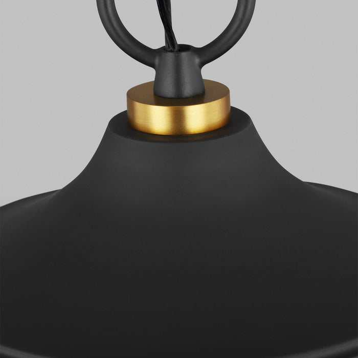 Visual Comfort Studio TP1092MBK/BBS Two Light Pendant, Midnight Black