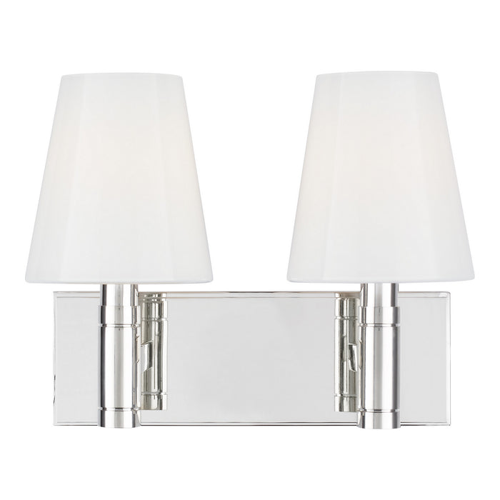 Visual Comfort Studio TV1022PN Two Light Vanity, Polished Nickel