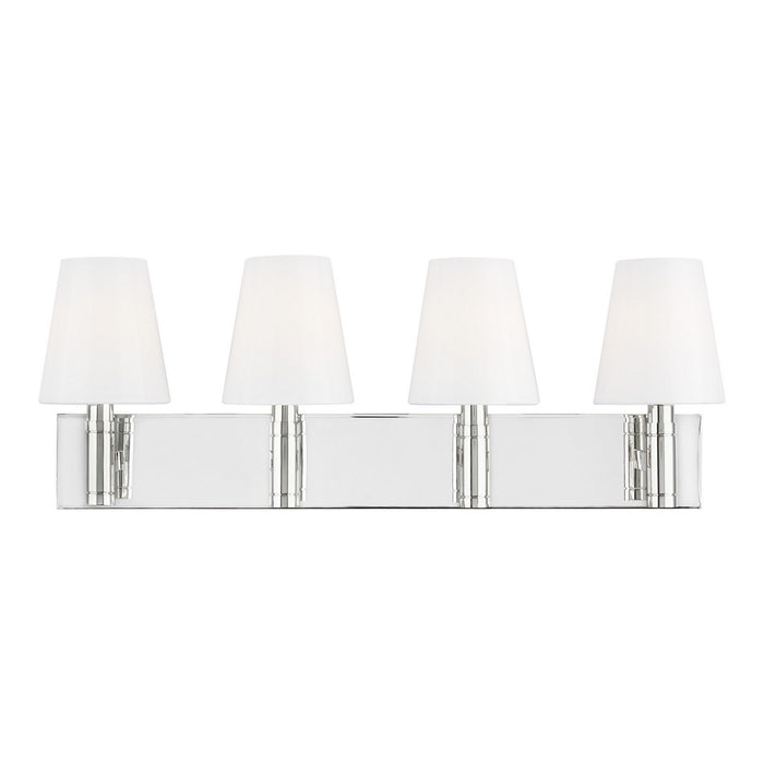 Visual Comfort Studio TV1044PN Four Light Vanity, Polished Nickel