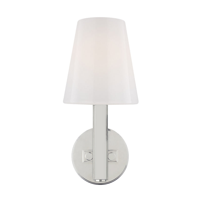Visual Comfort Studio TV1111PN One Light Wall Sconce, Polished Nickel