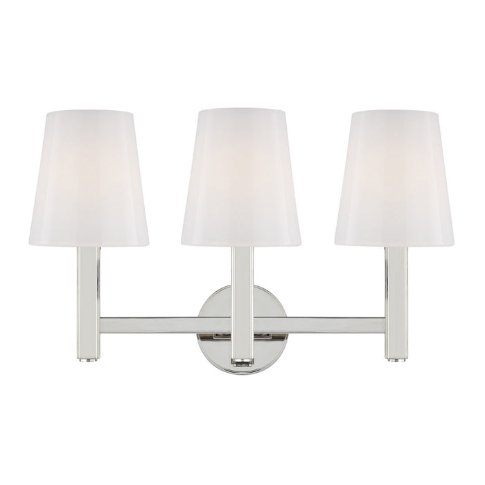 Visual Comfort Studio TV1133PN Three Light Vanity, Polished Nickel