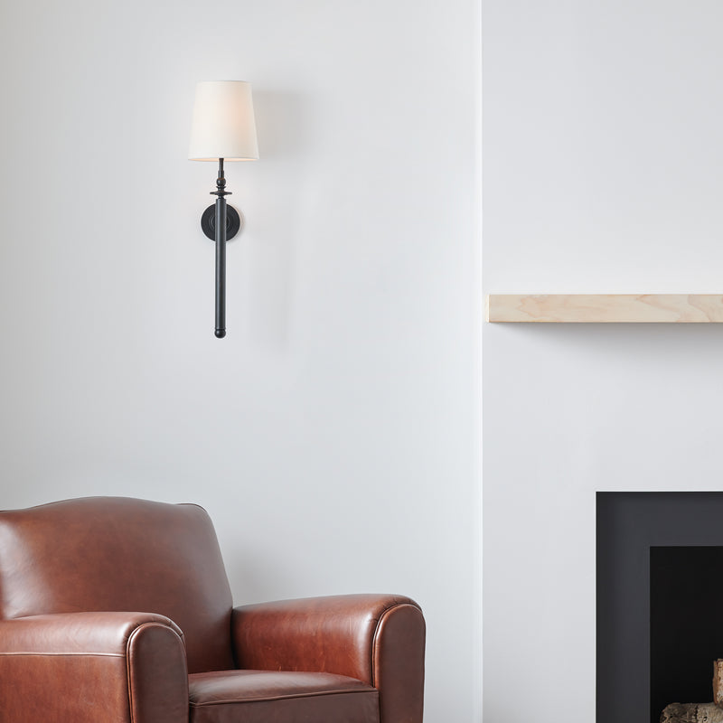 Visual Comfort Studio TW1021AI One Light Wall Sconce, Aged Iron