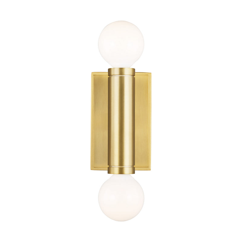 Visual Comfort Studio TW1042BBS Two Light Wall Sconce, Burnished Brass