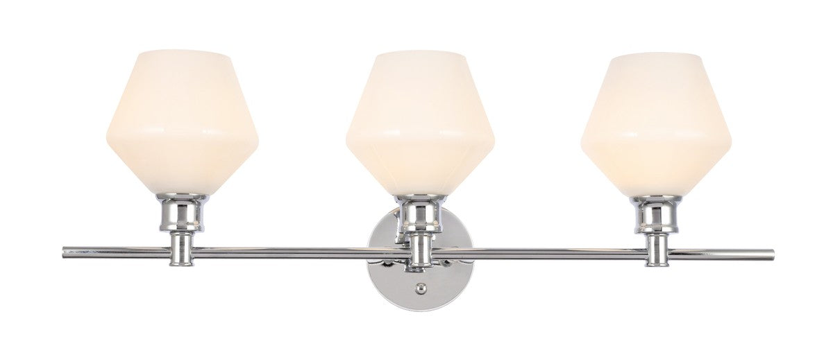 Elegant Lighting LD2317C Three Light Wall Sconce, Chrome