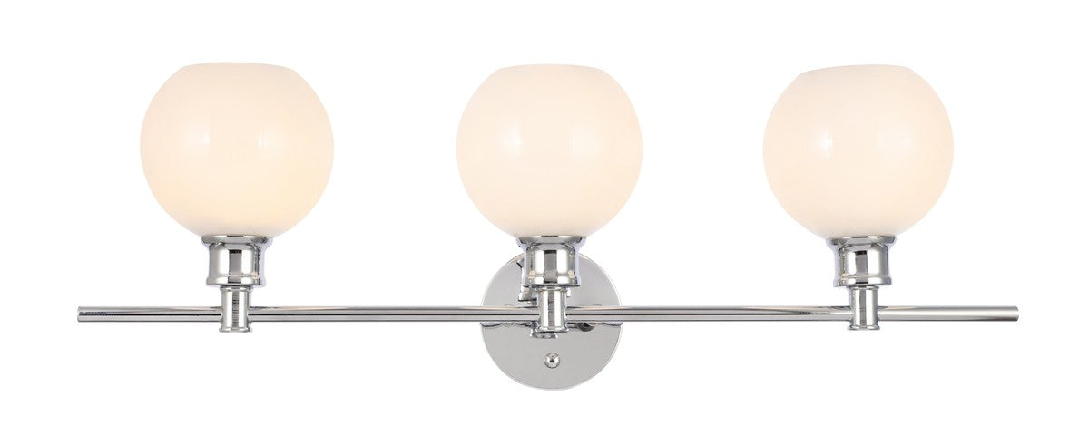 Elegant Lighting LD2319C Three Light Wall Sconce, Chrome