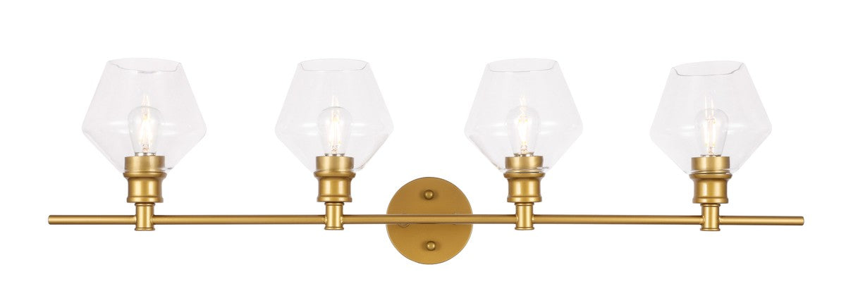 Elegant Lighting LD2320BR Four Light Wall Sconce, Brass