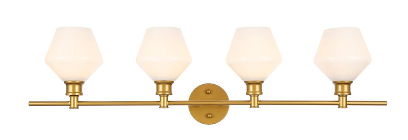 Elegant Lighting LD2321BR Four Light Wall Sconce, Brass