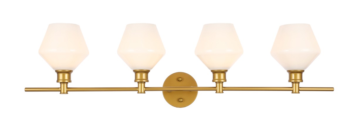 Elegant Lighting LD2321BR Four Light Wall Sconce, Brass