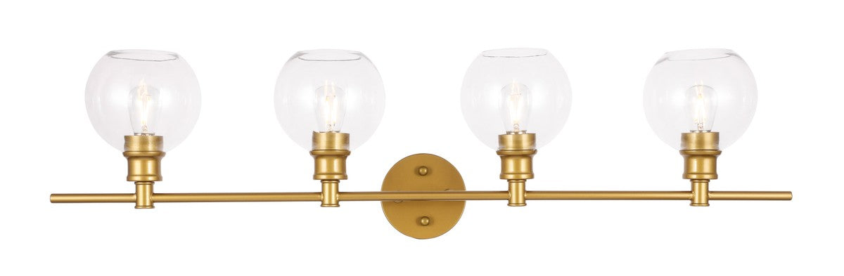 Elegant Lighting LD2322BR Four Light Wall Sconce, Brass