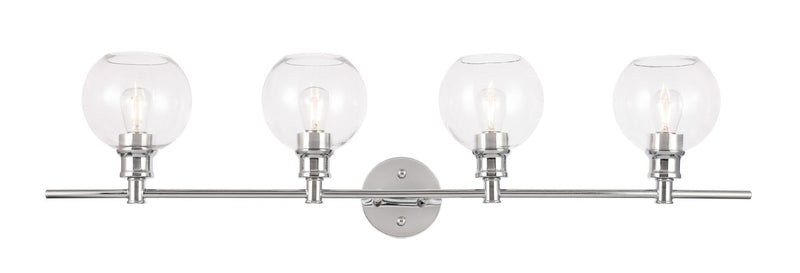 Elegant Lighting LD2322C Four Light Wall Sconce, Chrome